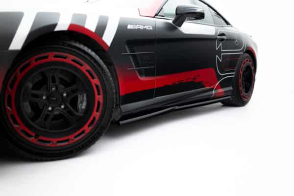 MAXTON DESIGN - Lišty pod bočné prahy, Mercedes-Benz SL 63 AMG R231, Čierny lesk – Obrázok 6