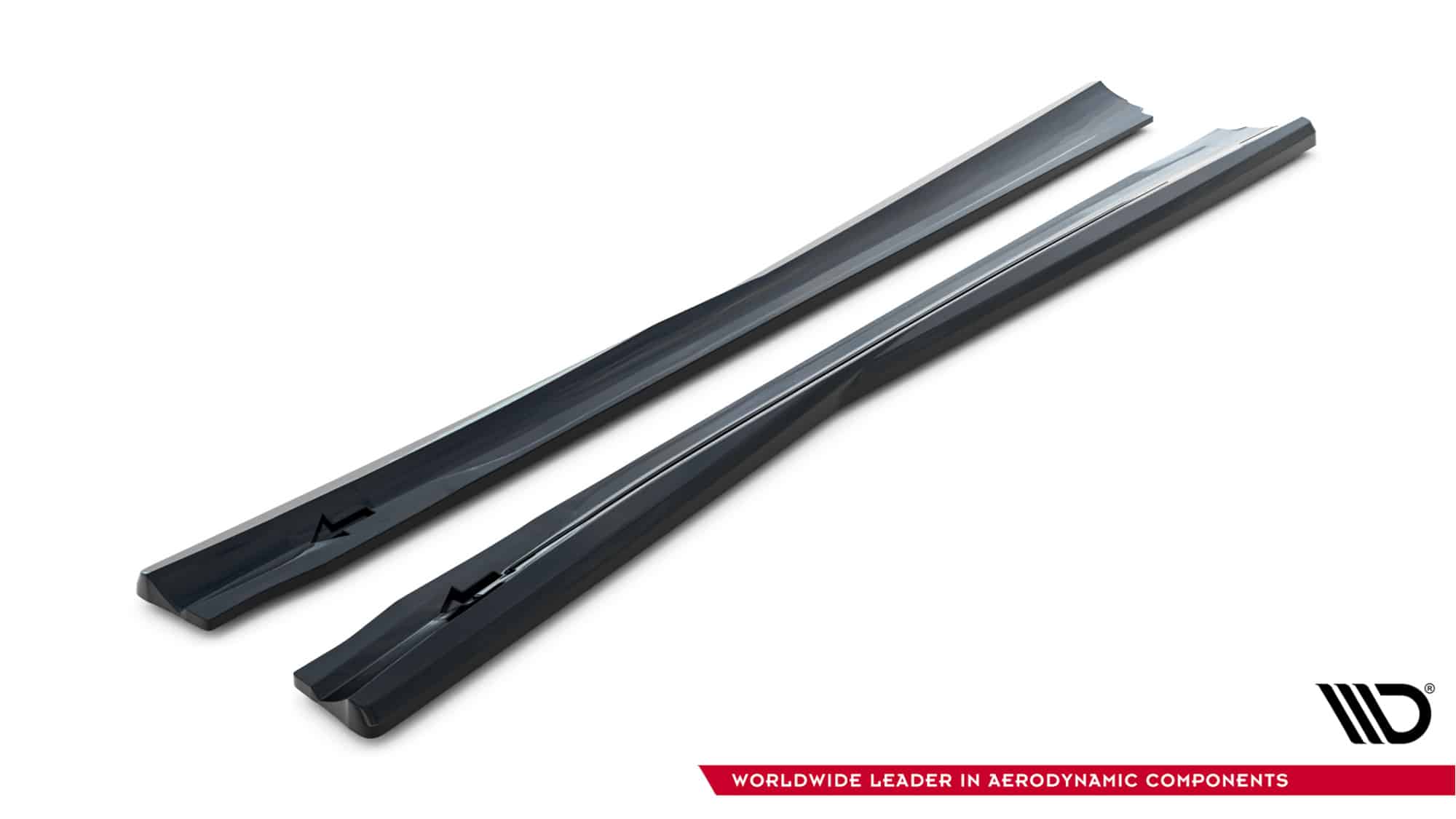 MAXTON DESIGN - Lišty pod bočné prahy, Mercedes-Benz SL 63 AMG R231, Čierny lesk – Obrázok 4