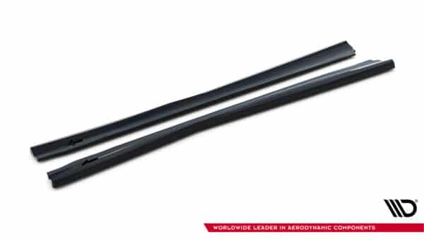 MAXTON DESIGN - Lišty pod bočné prahy, Mercedes-Benz SL 63 AMG R231, Čierny lesk – Obrázok 3