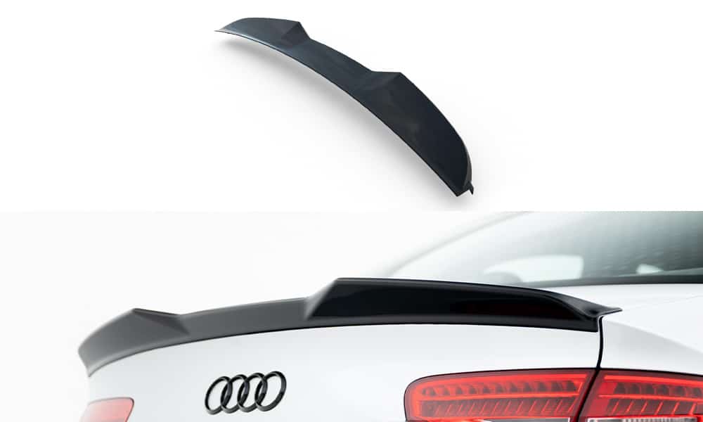 MAXTON DESIGN - Spojler kufra 3D, Audi S4 Sedan B8 Facelift, Čierny lesk