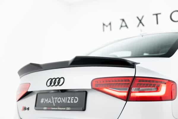 MAXTON DESIGN - Spojler kufra 3D, Audi S4 Sedan B8 Facelift, Čierny lesk – Obrázok 2