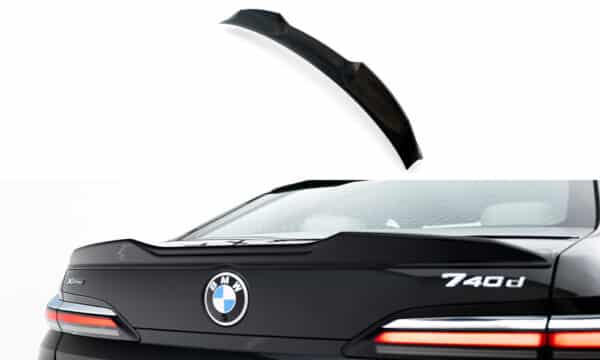 MAXTON DESIGN - Spojler Kufra 3D, vhodné pre BMW 7 G70, Čierny lesk