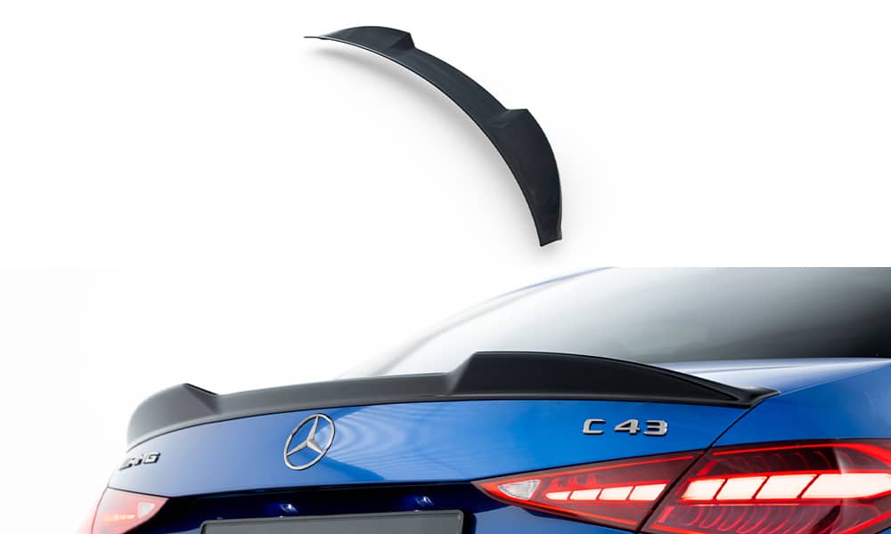 MAXTON DESIGN - Spojler kufra 3D, Mercedes-AMG C 43 / AMG-Line Sedan W206, Čierny lesk
