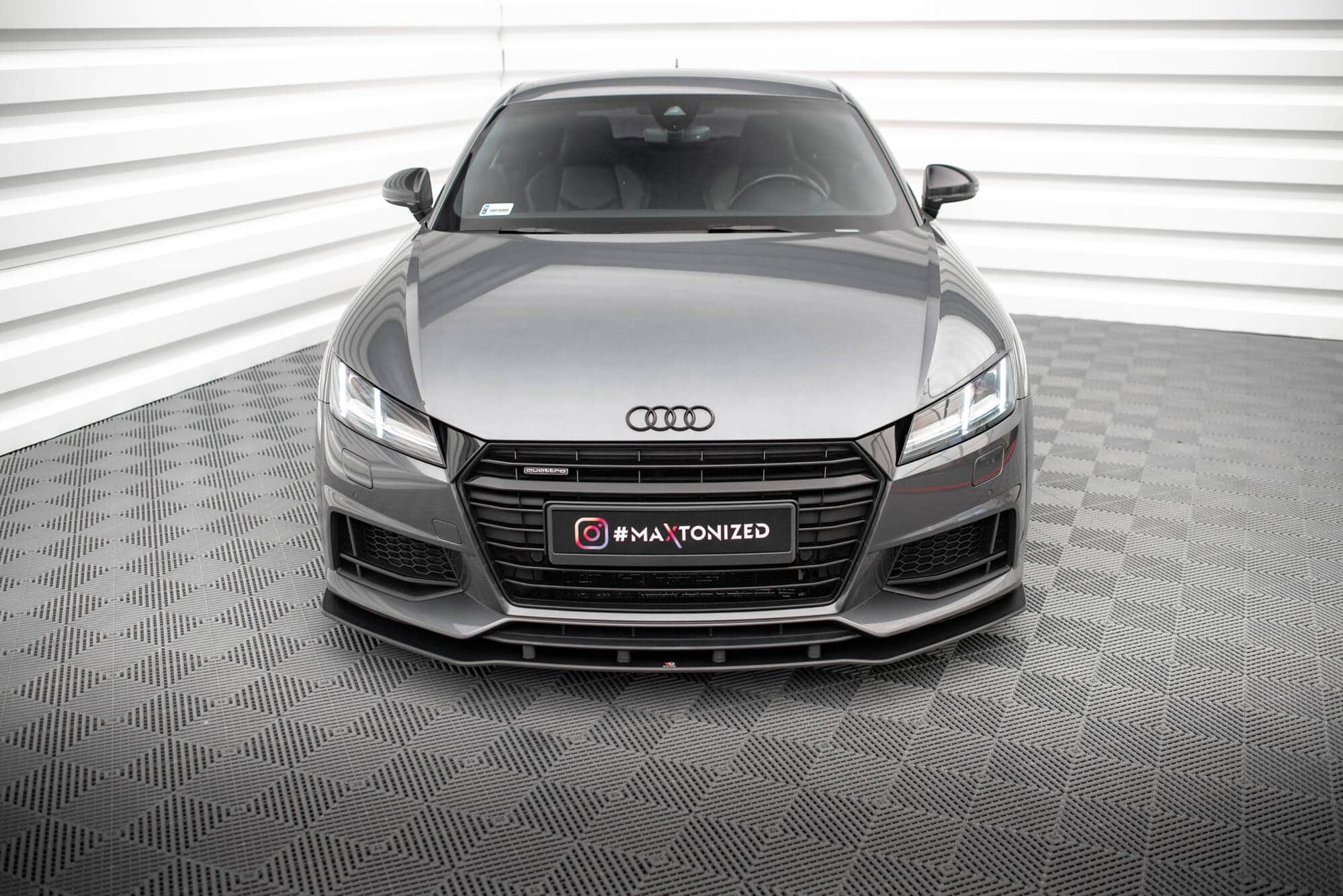 MAXTON DESIGN - Street pro Spojler pod predný nárazník, Audi TT S / S-Line 8S, Čierna Matná – Obrázok 2
