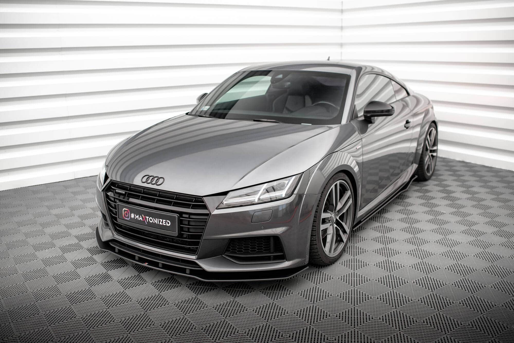 MAXTON DESIGN - Street pro Spojler pod predný nárazník, Audi TT S / S-Line 8S, Čierna Matná – Obrázok 5