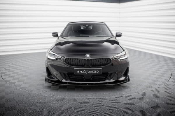 MAXTON DESIGN - Street Pro Spojler pod predný nárazník + Splitre vhodné pre BMW 2 Coupe G42, Čierna Matná – Obrázok 6