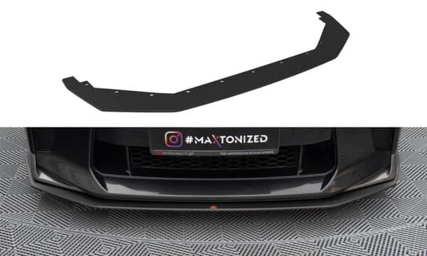 MAXTON DESIGN - Street Pro Spojler pod predný nárazník, Nissan GTR R35 Facelift, Čierna Matná