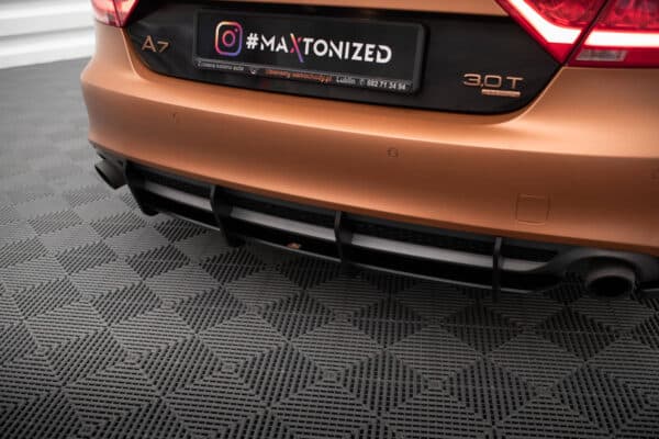 MAXTON DESIGN - Street pro Difúzor zadného nárazníka, Audi A7 S-Line C7, Čierna matná – Obrázok 6