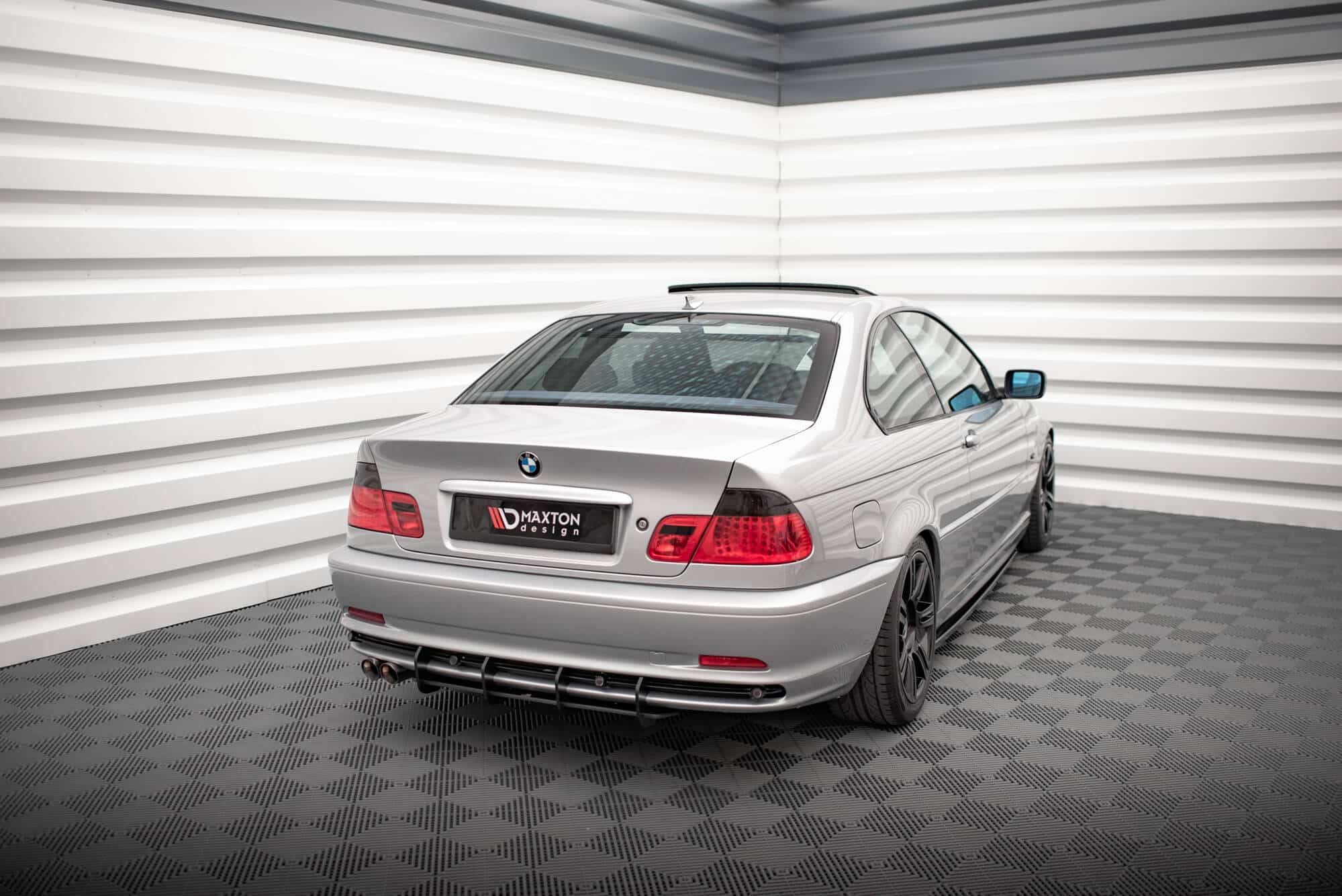 MAXTON DESIGN - Street Pro Difúzor zadného nárazníka, vhodné pre BMW 3 Coupe E46, Čierna Matná – Obrázok 2