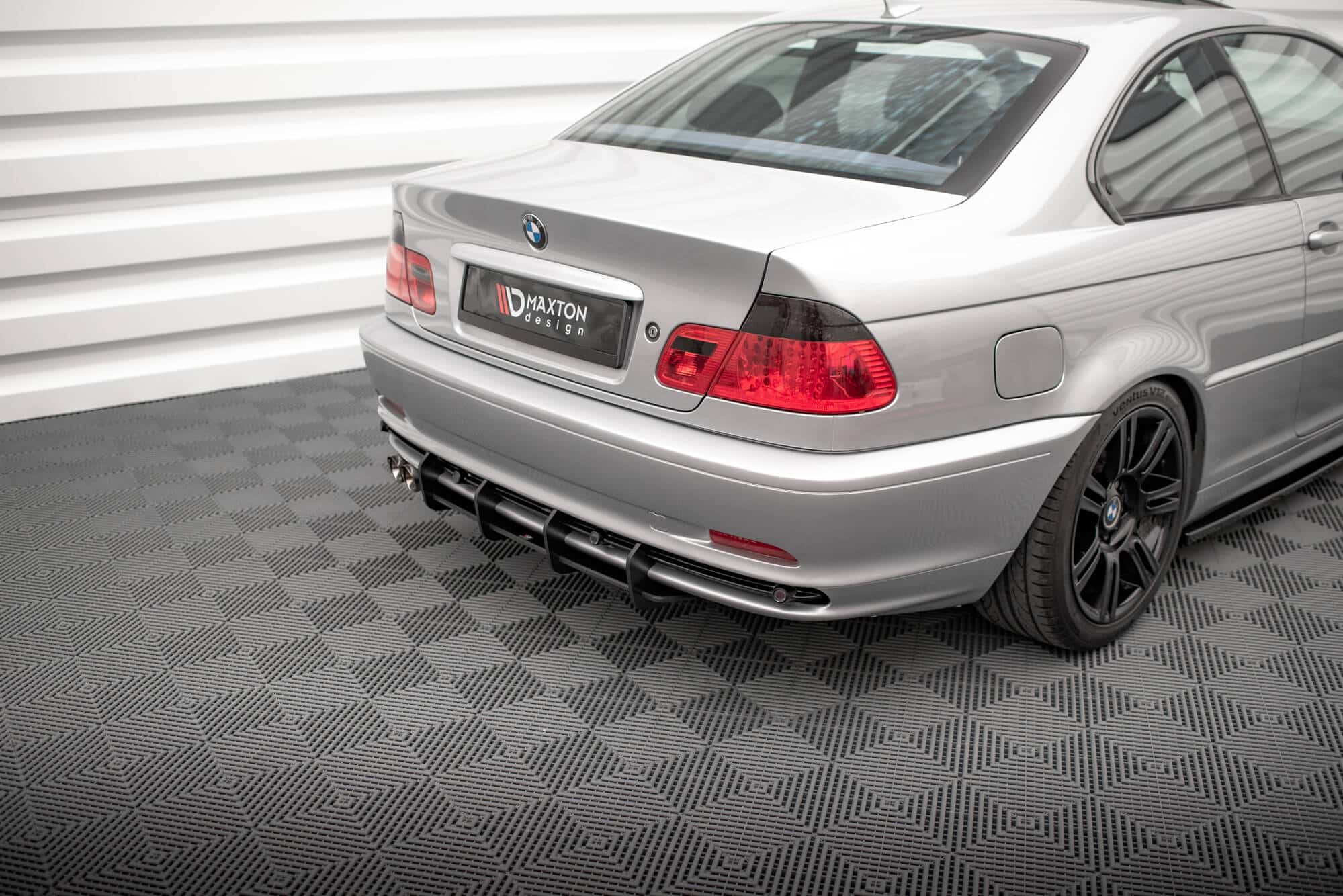 MAXTON DESIGN - Street Pro Difúzor zadného nárazníka, vhodné pre BMW 3 Coupe E46, Čierna Matná – Obrázok 6