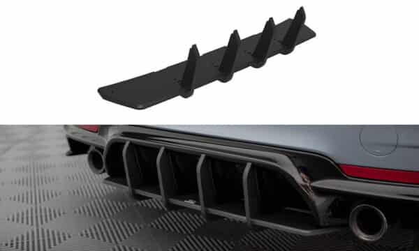 MAXTON DESIGN - Street Pro Difúzor zadného nárazníka, vhodné pre BMW 435 Coupe M-Pack F32, Čierna Matná