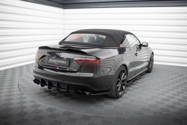 MAXTON DESIGN - Street Pro Bočné spojlere zadného nárazníka Audi S5 / A5 S-Line Coupe / Cabriolet 8T, Čierna Matná – Obrázok 2