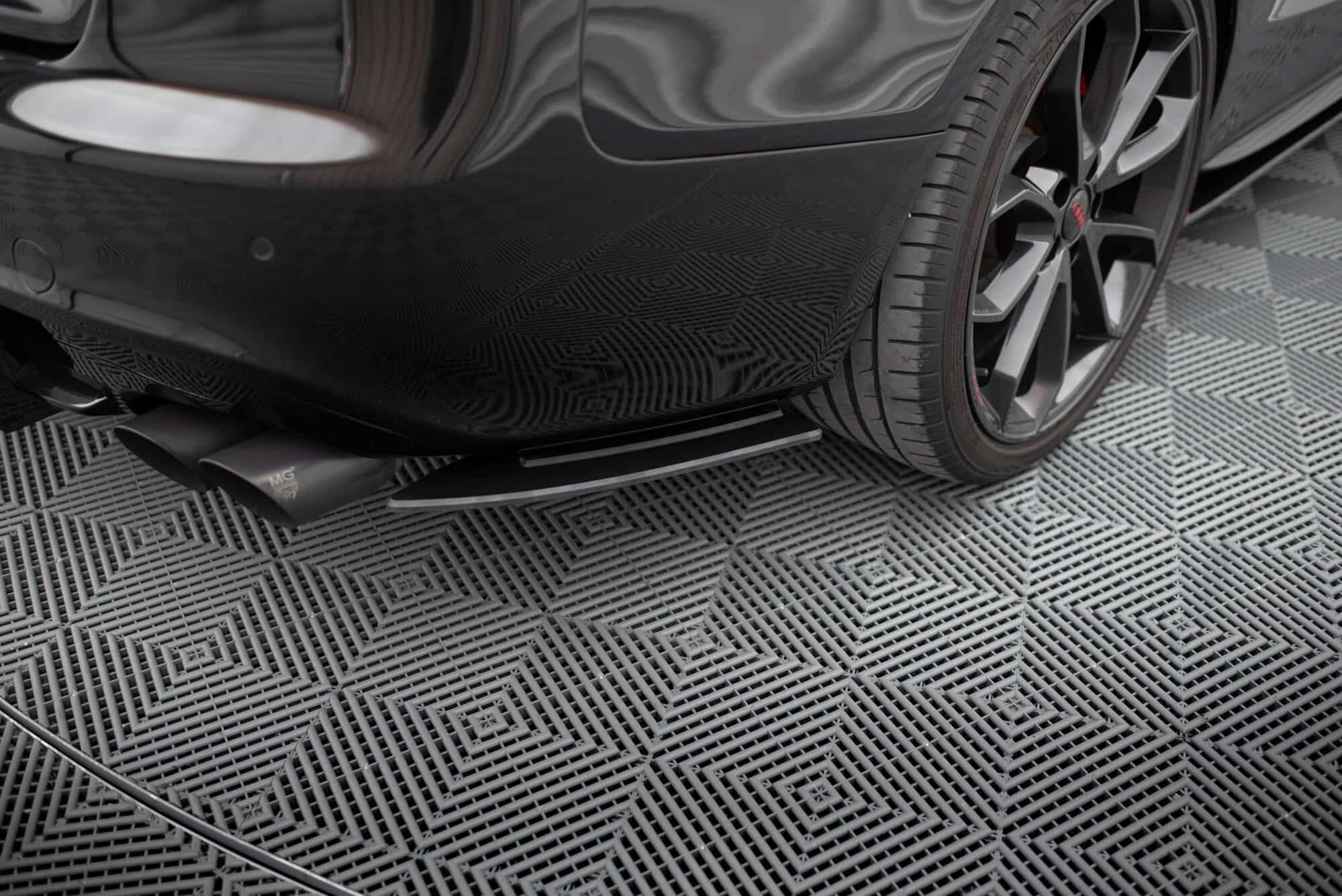 MAXTON DESIGN - Street Pro Bočné spojlere zadného nárazníka Audi S5 / A5 S-Line Coupe / Cabriolet 8T, Čierna Matná – Obrázok 6