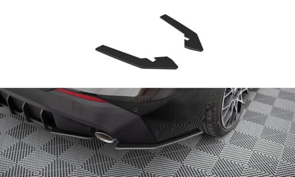 MAXTON DESIGN - Street Pro Bočné spojlere  zadného nárazníka vhodné pre BMW 2 Coupe G42, Čierna Matná