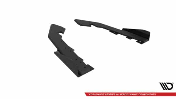 MAXTON DESIGN - Street Pro Bočné spojlere zadného nárazníka + Splitre vhodné pre BMW 2 Coupe G42, Čierna Matná – Obrázok 3