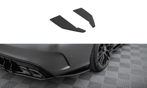 MAXTON DESIGN - Street Pro Bočné spojlere zadného nárazníka Mercedes-AMG C63 Sedan / Combi W205 Facelift, Čierna Matná