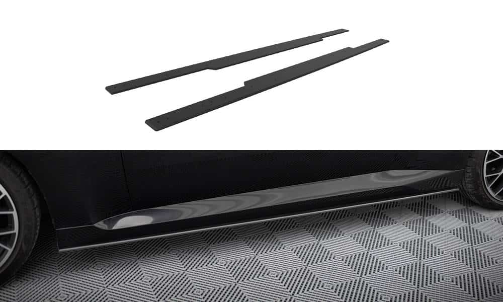 MAXTON DESIGN - Street Pro Lišty pod bočné prahy vhodné pre BMW 2 Coupe G42, Čierna Matná