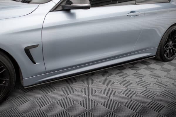 MAXTON DESIGN - Street pro Lišty pod bočné prahy, vhodné pre BMW 4 Coupe / Gran Coupe / Cabrio M-Pack F32 / F36 / F33, Čierna Matná – Obrázok 5
