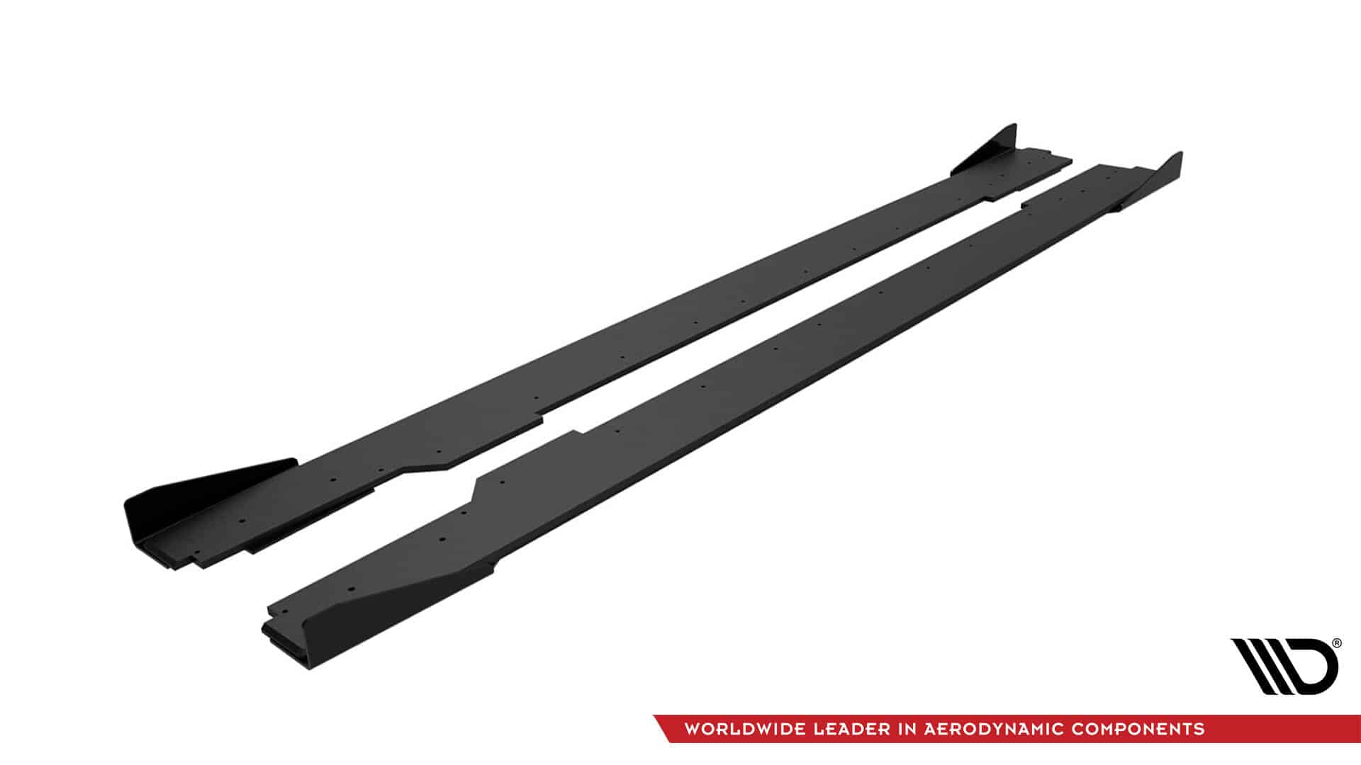 MAXTON DESIGN - Street Pro Lišty pod bočné prahy + Splitre, Audi A5 / A5 S-Line / S5 Coupe / Cabrio 8T / 8T Facelift, Čierna Matná – Obrázok 3