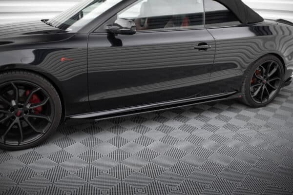 MAXTON DESIGN - Street Pro Lišty pod bočné prahy + Splitre, Audi A5 / A5 S-Line / S5 Coupe / Cabrio 8T / 8T Facelift, Čierna Matná – Obrázok 2
