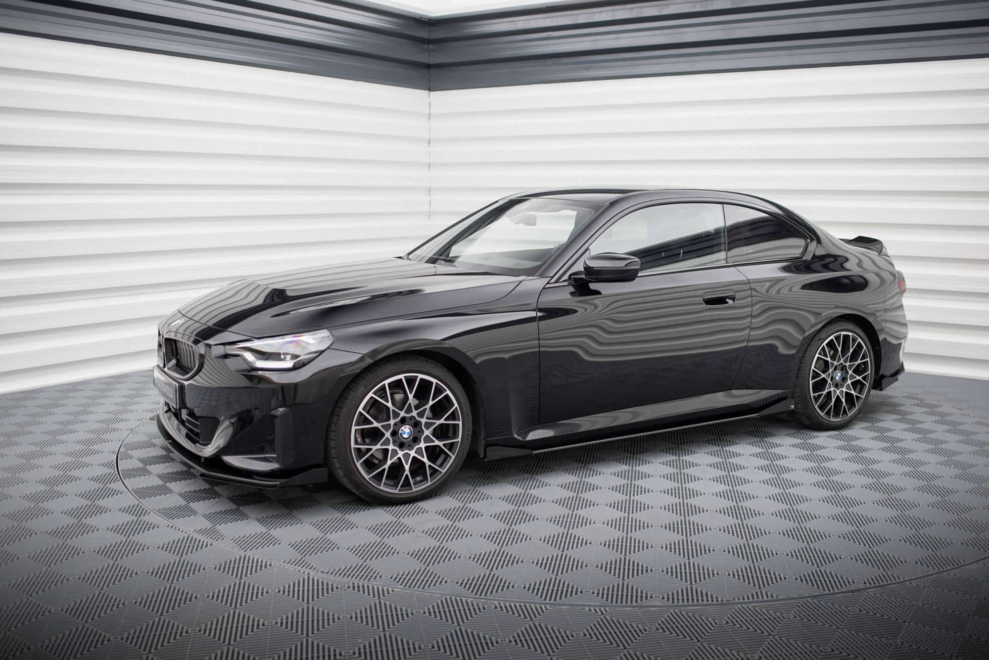 MAXTON DESIGN - Street Pro Lišty pod bočné prahy + Splitre vhodné pre BMW 2 Coupe G42, Čierna Matná – Obrázok 6