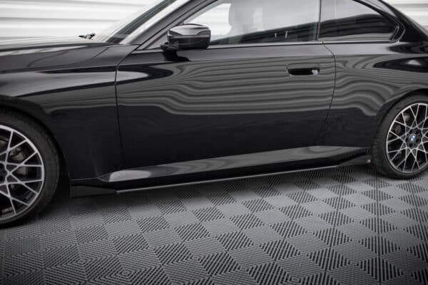 MAXTON DESIGN - Street Pro Lišty pod bočné prahy + Splitre vhodné pre BMW 2 Coupe G42, Čierna Matná – Obrázok 5