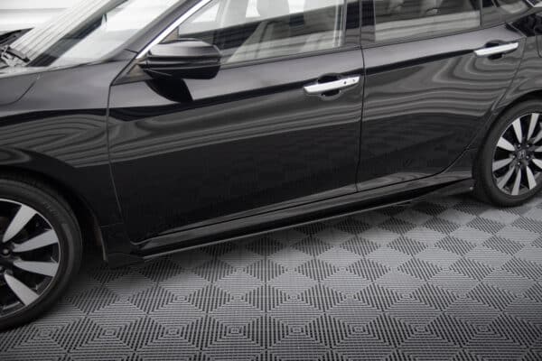MAXTON DESIGN - Street pro Lišty pod bočné prahy + Splitre, Honda Civic Mk10, Čierna Matná – Obrázok 7