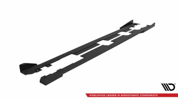 MAXTON DESIGN - Street pro Lišty pod bočné prahy + Splitre, Honda Civic Mk10, Čierna Matná – Obrázok 3
