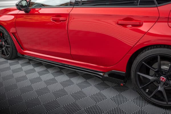 MAXTON DESIGN - Street Pro Lišty pod bočné prahy + Splitre Honda Civic Type-R Mk 11, Čierna Matná – Obrázok 6