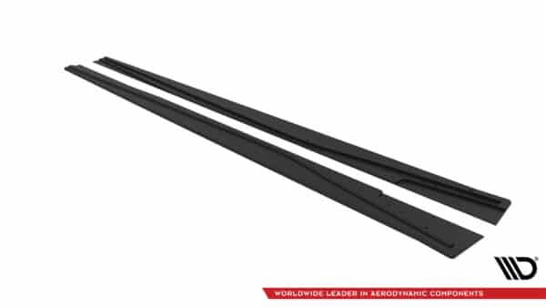 MAXTON DESIGN - Street Pro Lišty pod bočné prahy Mercedes-Benz A AMG-Line W176 Facelift, Čierna Matná – Obrázok 3