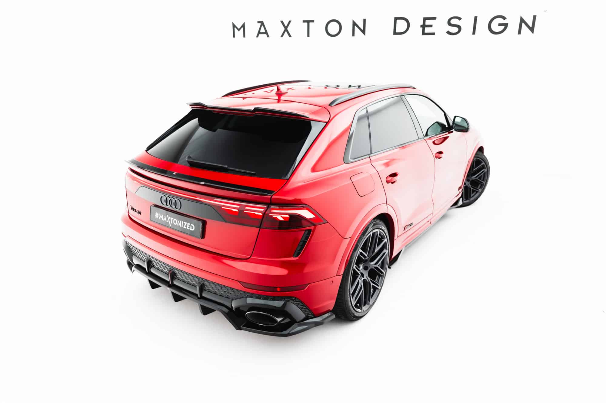 MAXTON DESIGN - Vrchný spoiler kufra , Audi RSQ8 Mk1 Facelift, Čierny lesk – Obrázok 2