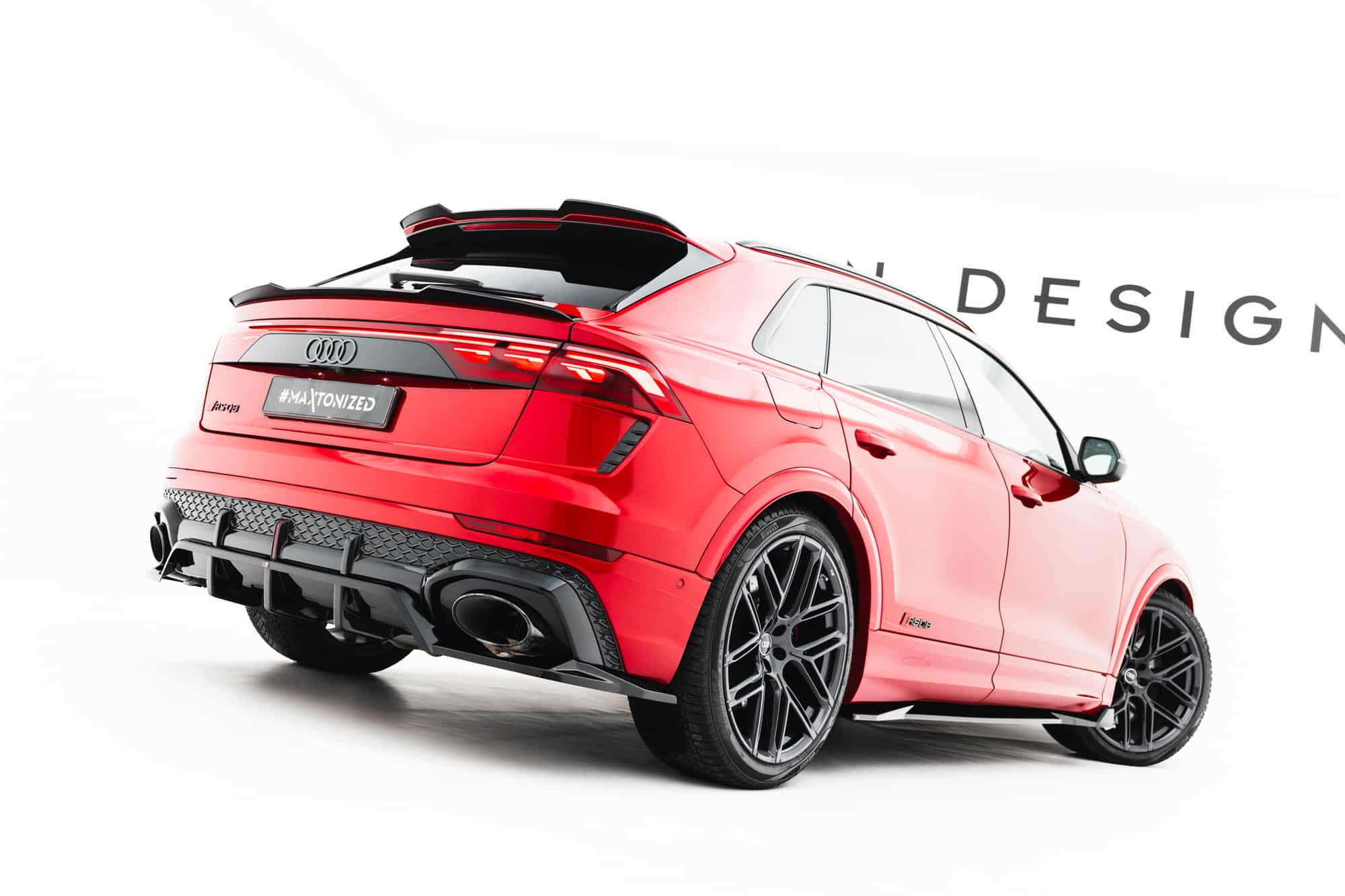 MAXTON DESIGN - Vrchný spoiler kufra , Audi RSQ8 Mk1 Facelift, Čierny lesk – Obrázok 6