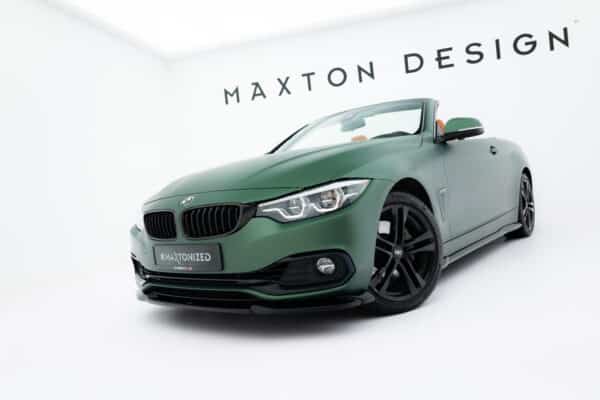 MAXTON DESIGN - Spoiler pod predný nárazník, vhodné pre BMW 4 Cabrio / Coupe F33 / F32, Čierny lesk – Obrázok 5