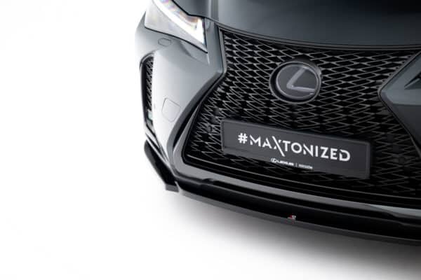 MAXTON DESIGN - Spoiler pod predný nárazník, Lexus UX F-Sport Mk1, Čierny lesk – Obrázok 5