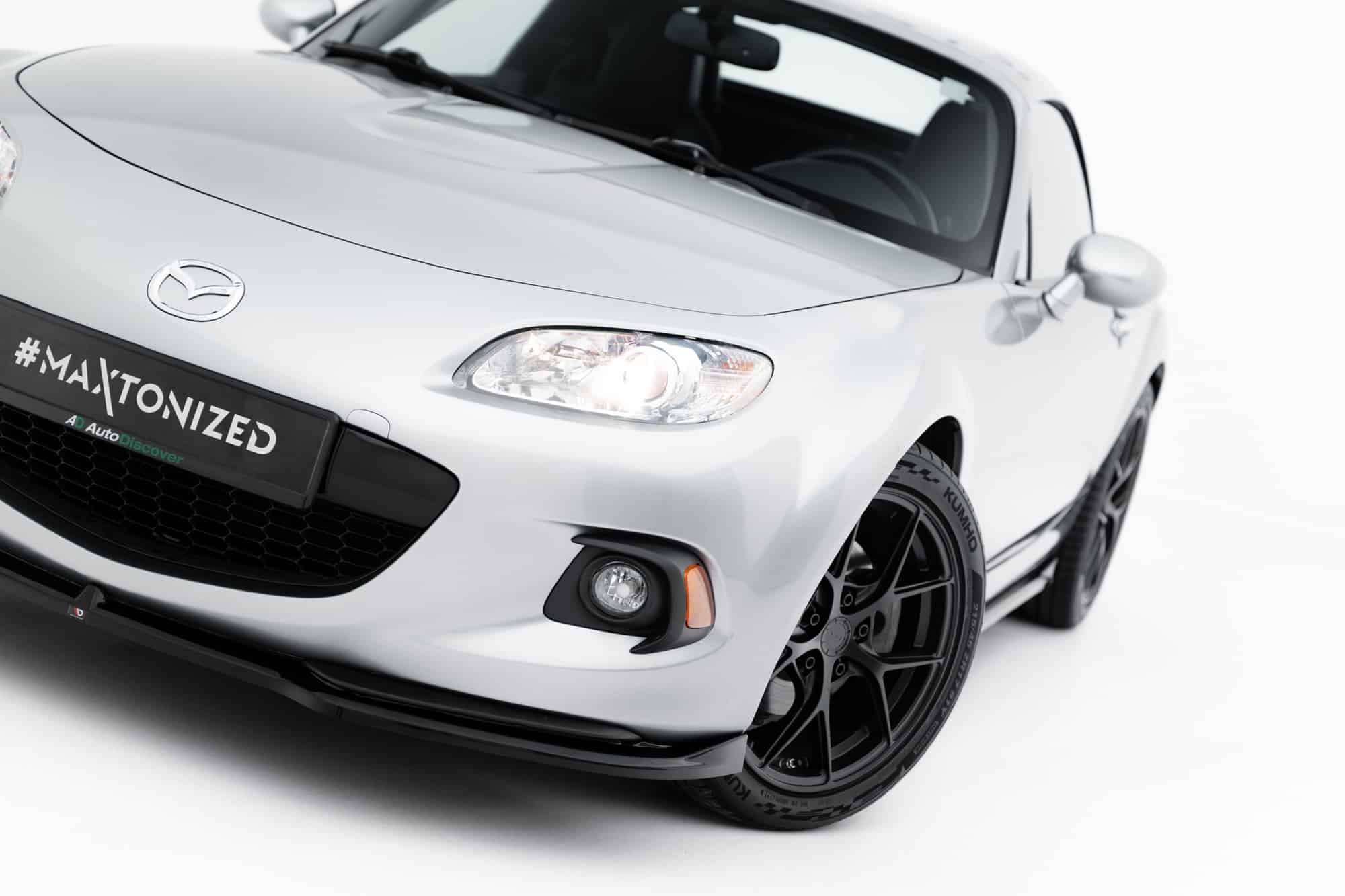 MAXTON DESIGN - Spoiler pod predný nárazník, Mazda MX-5 Mk3 (NC) Facelift, Čierny lesk