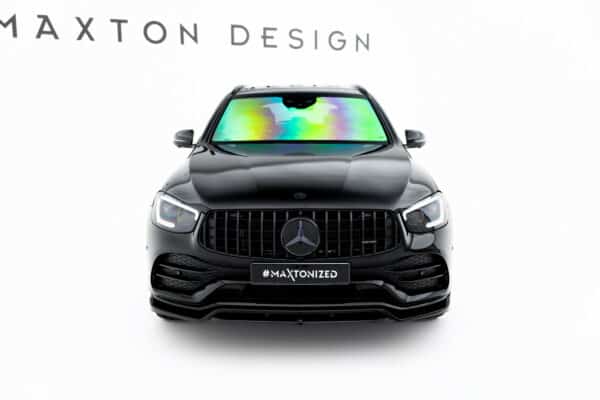 MAXTON DESIGN - Spoiler pod predný nárazník, Mercedes-AMG GLC 43 / AMG-Line SUV X253 Facelift, Čierny lesk – Obrázok 4