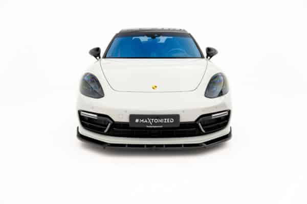 MAXTON DESIGN - Spoiler pod predný nárazník, Porsche Panamera GTS Sport Turismo 971 Facelift, Čierny lesk – Obrázok 2