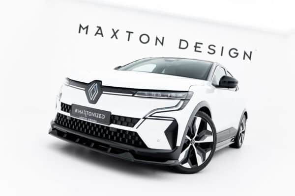 MAXTON DESIGN - Spoiler pod predný nárazník, Renault Megane E-Tech Electric Mk1, Čierny lesk
