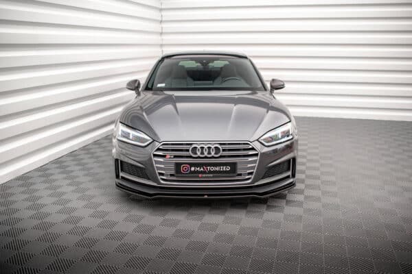 MAXTON DESIGN - Spoiler pod Predný náraznik  V.1 Audi A5 F5 S-Line , Čierny lesk (Kópia) – Obrázok 2