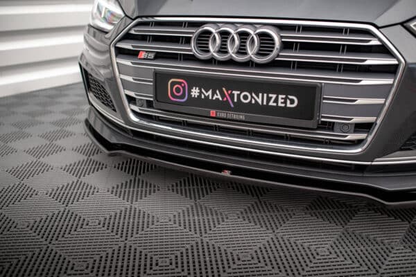 MAXTON DESIGN - Spoiler pod Predný náraznik  V.1 Audi A5 F5 S-Line , Čierny lesk (Kópia) – Obrázok 5