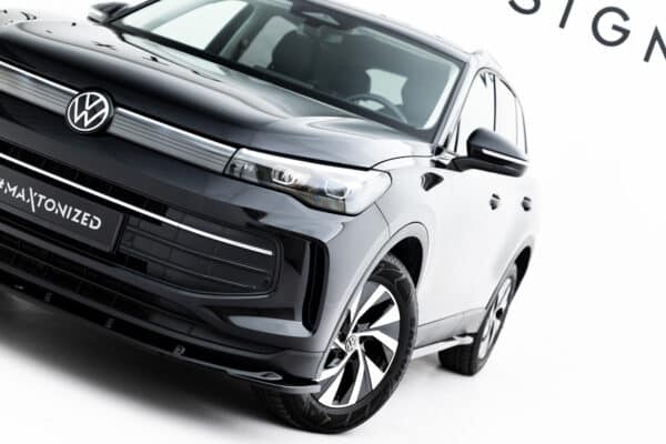 MAXTON DESIGN - Spoiler pod predný nárazník V.2, Volkswagen Tiguan Mk3, Čierny lesk – Obrázok 2