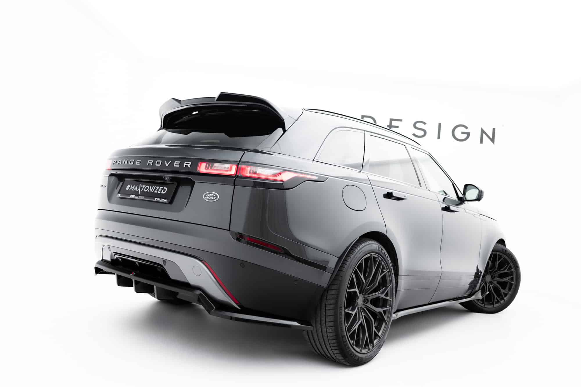 MAXTON DESIGN - Spoiler pod zadný nárazník V.2, Land Rover Range Rover Velar R-Dynamic Mk1, Čierny lesk – Obrázok 5