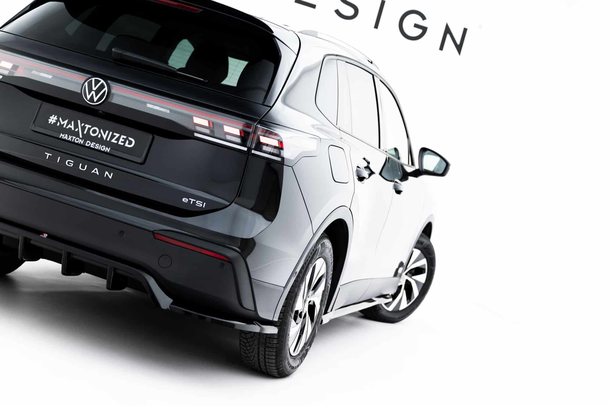 MAXTON DESIGN - Spoiler pod zadný nárazník, Volkswagen Tiguan Mk3, Čierny lesk – Obrázok 7