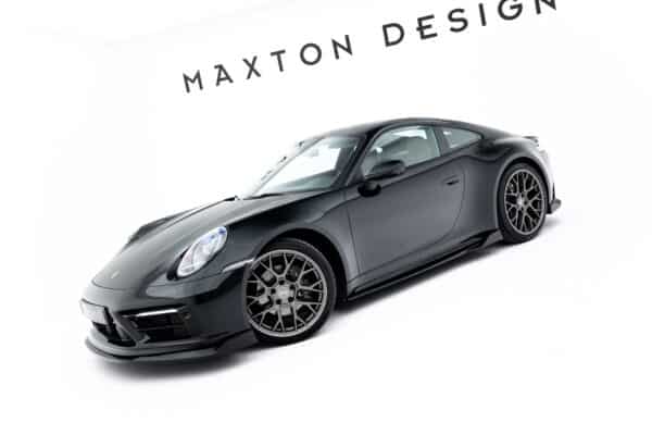 MAXTON DESIGN - Lišty pod bočné prahy V.2, Porsche 911 Carrera Sport Design 992, Čierny lesk – Obrázok 5
