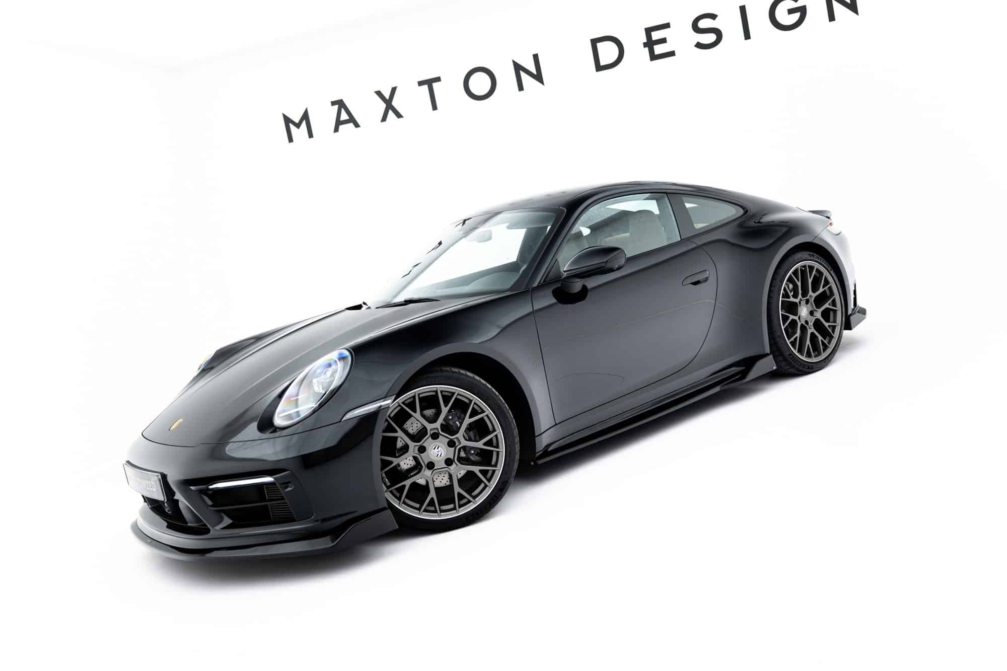 MAXTON DESIGN - Lišty pod bočné prahy V.2, Porsche 911 Carrera Sport Design 992, Čierny lesk – Obrázok 5