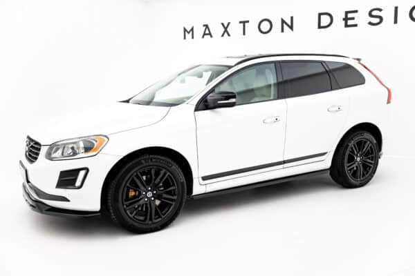 MAXTON DESIGN - Lišty pod bočné prahy, Volvo XC60 Mk1 Facelift, Čierny lesk