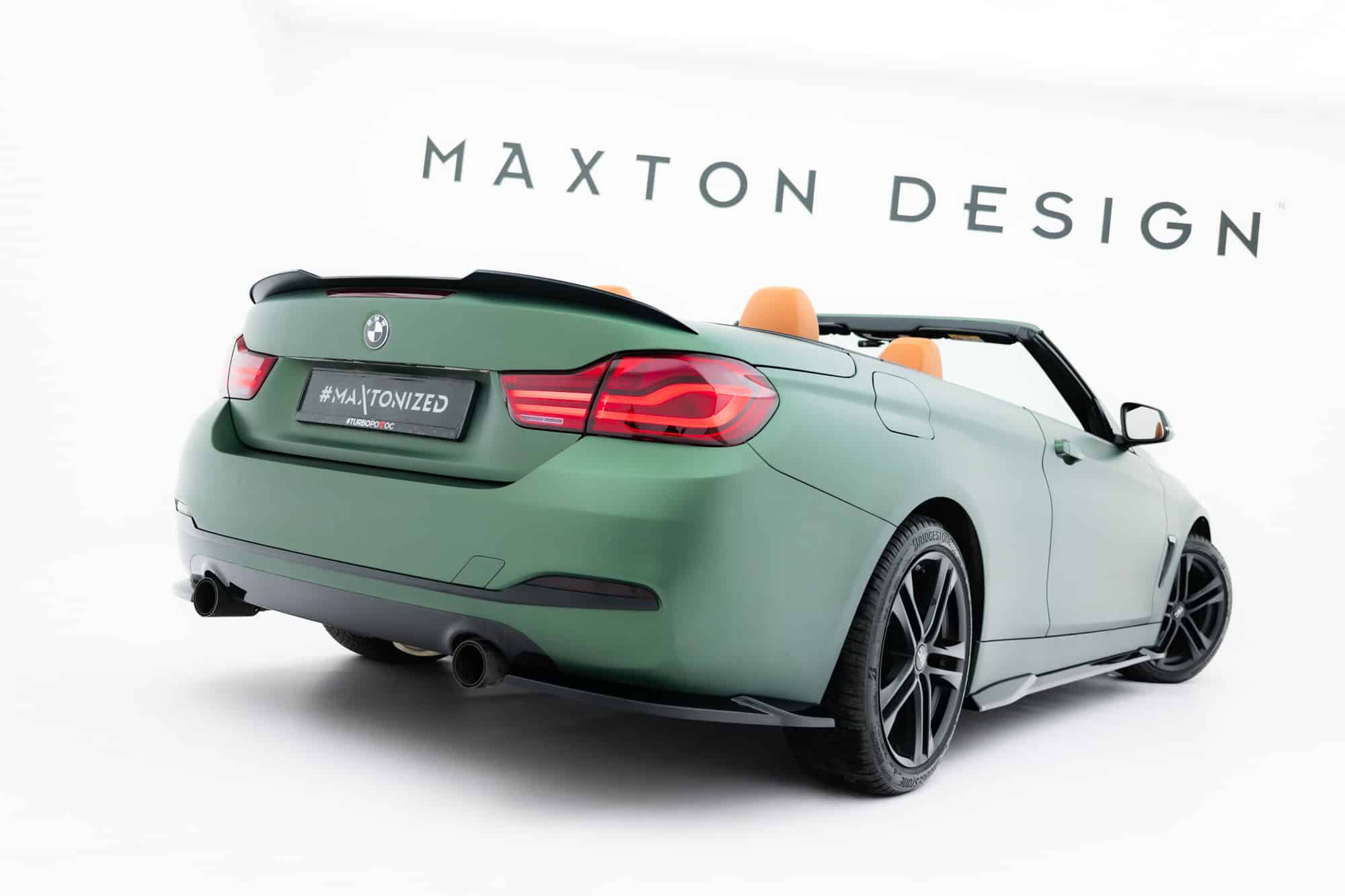 MAXTON DESIGN - Spoiler kufra, vhodné pre BMW 4 Cabrio F33, Čierny lesk – Obrázok 5