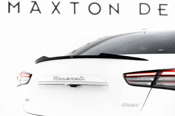 MAXTON DESIGN - Spoiler kufra, Maserati Ghibli Modena Mk3 Facelift, Čierny lesk