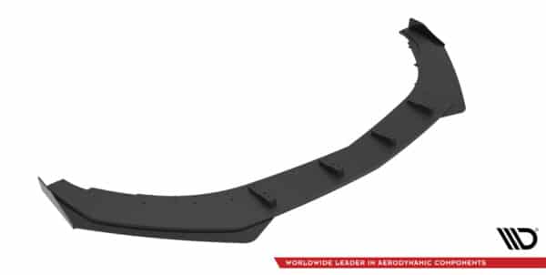 MAXTON DESIGN - Street pro Spoiler pod predný nárazník + Splitre Mercedes-AMG CLA 45 Aero C117 Facelift, Čierna Matná – Obrázok 4