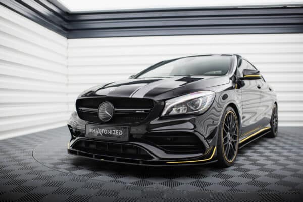 MAXTON DESIGN - Street pro Spoiler pod predný nárazník Mercedes-AMG CLA 45 Aero C117 Facelift, Čierna Matná